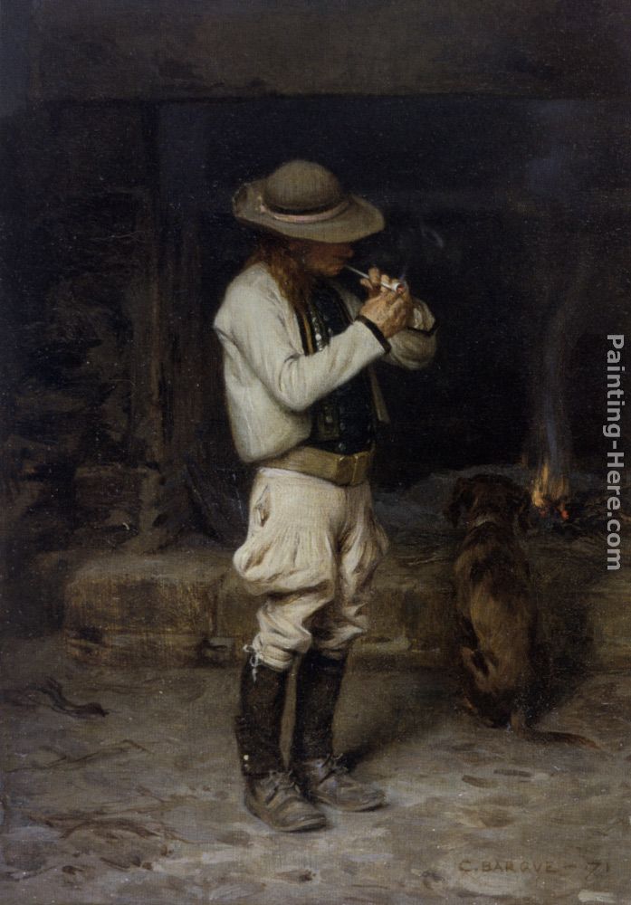 The Smoker painting - Charles Bargue The Smoker art painting